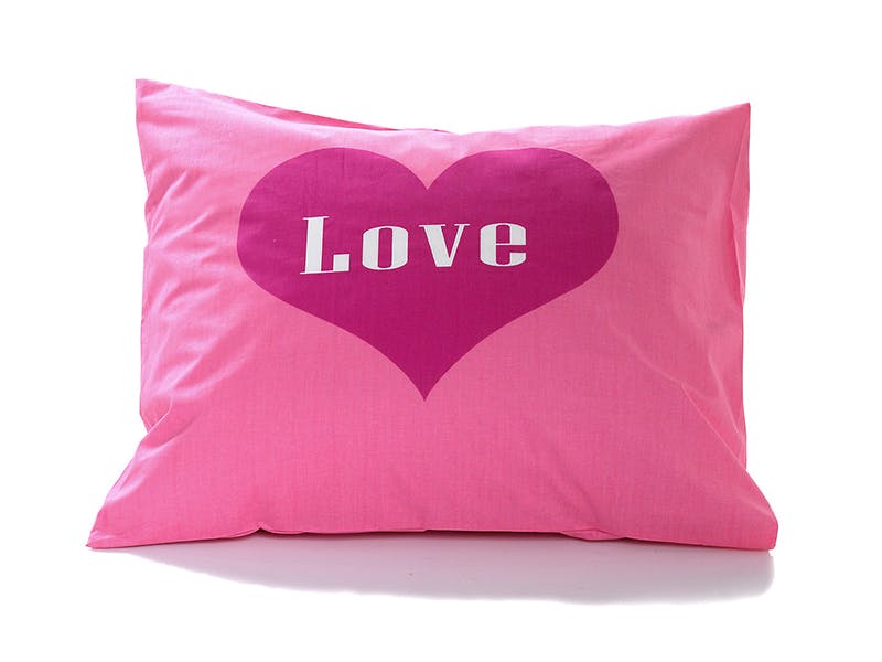 Putevar med hjertetrykk Putevar med hjertetrykk